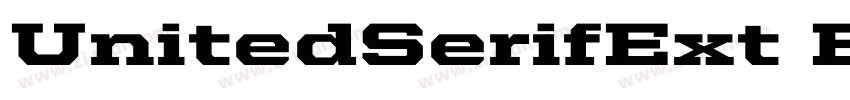 UnitedSerifExt Black字体转换
